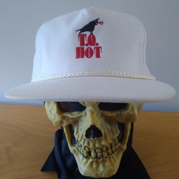 Deadstock Vintage T.Q. Hot Tequila Rope Strap Back Trucker Hat - Picture 1 of 8
